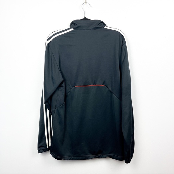 Adidas Long Sleeve Zip-Up Grey & Orange/Red Athletic Jacket - Picture 5 of 10